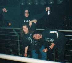 Rev Kris Hades, Johnny Death and Rok in Essen on  26 April 1995